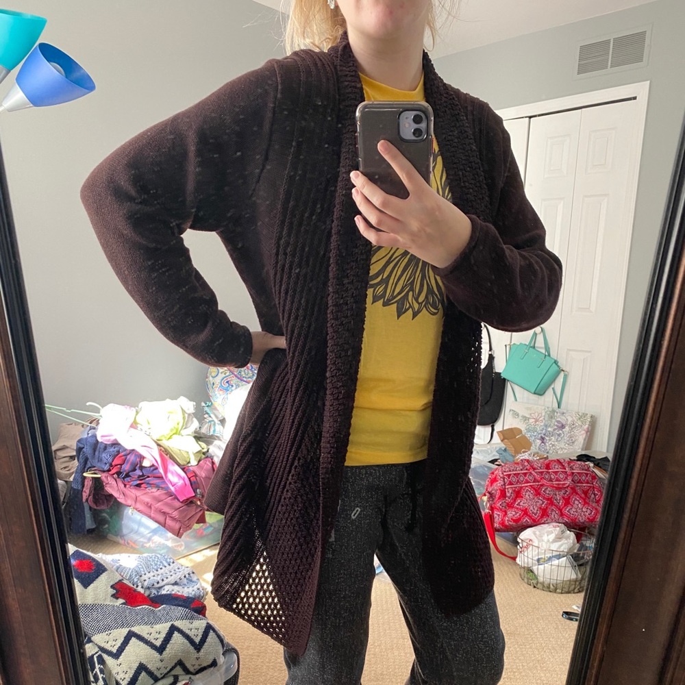 89th & Madison Brown Cardigan - Picture 11 of 11